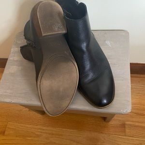Women black booties 8.5
